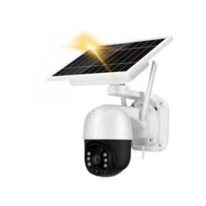 Camera de Supraveghere, AT PERFORMANCE ®, cu Incarcare Solara 4G- SIM, 3 MP, FullHD, Rotire din Aplicatie, 6 acumulatori inclusi, alarma miscare, Interior si Exterior Rezistenta la apa, Alba