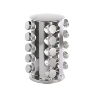 Set 20 recipiente, At Performance, pentru condimente, cu suport inox rotativ, argintiu